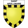 Pegatinas escudo de armas de Saint-Apollinaire adhesivo de la etiqueta engomada