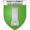Saint-Clément-sur-Durance Sticker wappen, gelsenkirchen, augsburg, klebender aufkleber