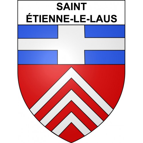Saint-Étienne-le-Laus 05 ville sticker blason écusson autocollant adhésif