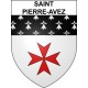Pegatinas escudo de armas de Saint-Pierre-Avez adhesivo de la etiqueta engomada