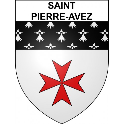 Stickers coat of arms Saint-Pierre-Avez adhesive sticker