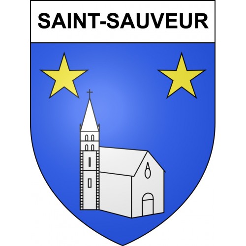 Stickers coat of arms Saint-Sauveur adhesive sticker