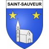 Pegatinas escudo de armas de Saint-Sauveur adhesivo de la etiqueta engomada