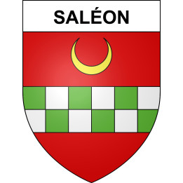 Pegatinas escudo de armas de Saléon adhesivo de la etiqueta engomada