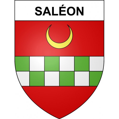 Pegatinas escudo de armas de Saléon adhesivo de la etiqueta engomada