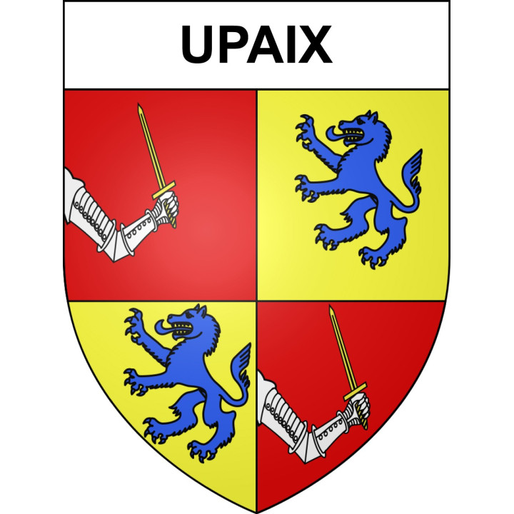 Upaix Sticker wappen, gelsenkirchen, augsburg, klebender aufkleber