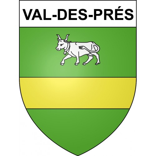 Val-des-Prés Sticker wappen, gelsenkirchen, augsburg, klebender aufkleber