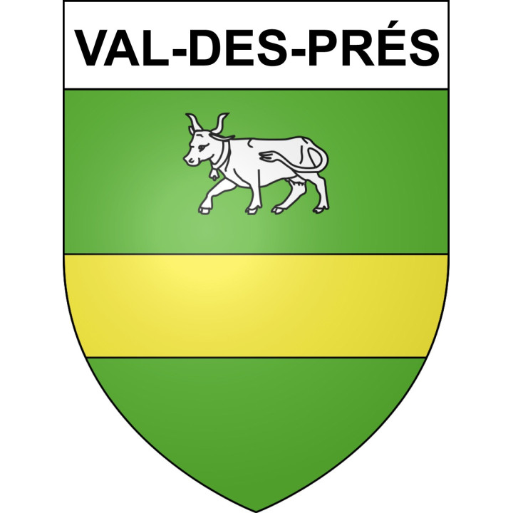 Val-des-Prés Sticker wappen, gelsenkirchen, augsburg, klebender aufkleber