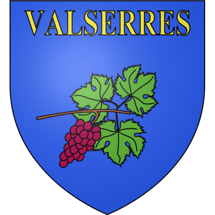Pegatinas escudo de armas de Valserres adhesivo de la etiqueta engomada