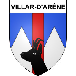 Villar-d'Arêne 05 ville sticker blason écusson autocollant adhésif