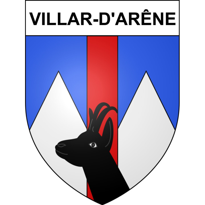 Stickers coat of arms Villar-d'Arêne adhesive sticker