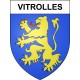 Pegatinas escudo de armas de Vitrolles adhesivo de la etiqueta engomada