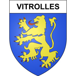 Vitrolles 05 ville sticker blason écusson autocollant adhésif