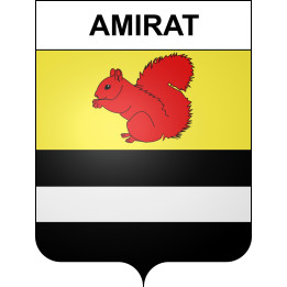Amirat 06 ville sticker blason écusson autocollant adhésif