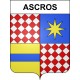 Ascros 06 ville sticker blason écusson autocollant adhésif