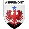Pegatinas escudo de armas de Aspremont adhesivo de la etiqueta engomada