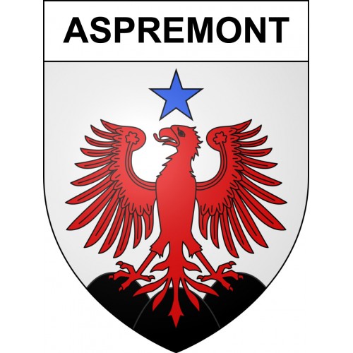 Pegatinas escudo de armas de Aspremont adhesivo de la etiqueta engomada