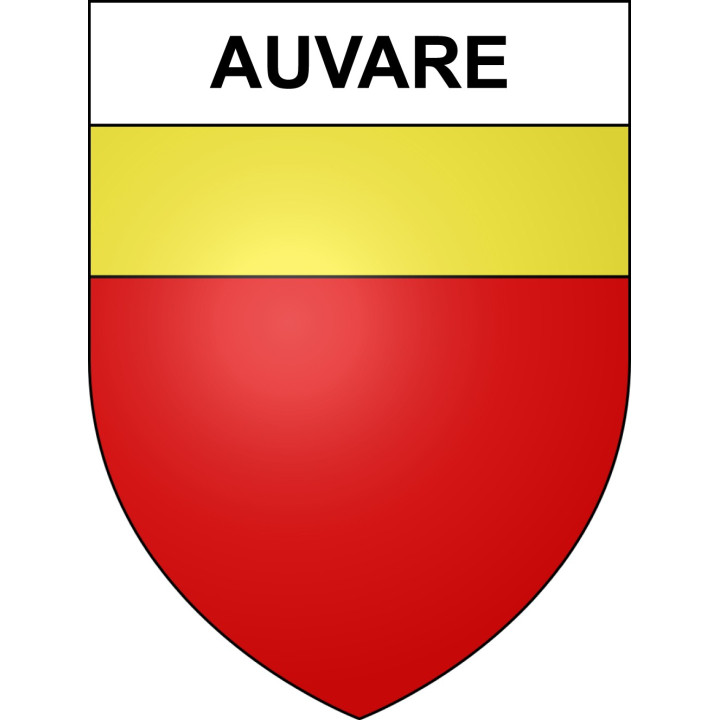 Stickers coat of arms Auvare adhesive sticker
