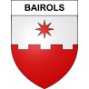 Pegatinas escudo de armas de Bairols adhesivo de la etiqueta engomada