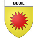 Beuil Sticker wappen, gelsenkirchen, augsburg, klebender aufkleber