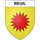Pegatinas escudo de armas de Beuil adhesivo de la etiqueta engomada