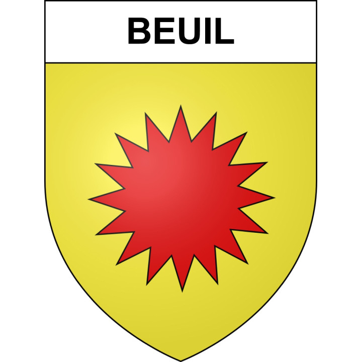 Stickers coat of arms Beuil adhesive sticker