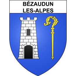 Bézaudun-les-Alpes 06 ville sticker blason écusson autocollant adhésif