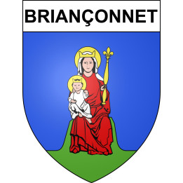 Pegatinas escudo de armas de Briançonnet adhesivo de la etiqueta engomada
