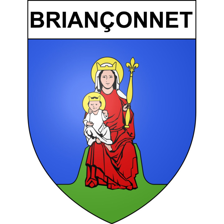 Briançonnet Sticker wappen, gelsenkirchen, augsburg, klebender aufkleber