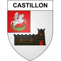 Pegatinas escudo de armas de Castillon adhesivo de la etiqueta engomada