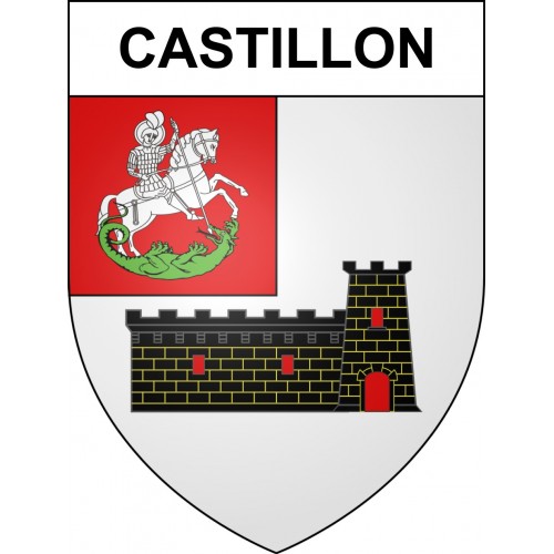 Stickers coat of arms Castillon adhesive sticker