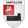 Pegatinas escudo de armas de Castillon adhesivo de la etiqueta engomada