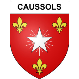 Stickers coat of arms Caussols adhesive sticker