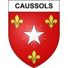 Caussols Sticker wappen, gelsenkirchen, augsburg, klebender aufkleber