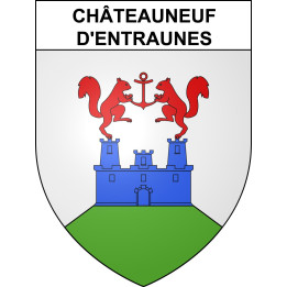 Châteauneuf-d'Entraunes Sticker wappen, gelsenkirchen, augsburg, klebender aufkleber