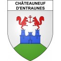 Stickers coat of arms Châteauneuf-d'Entraunes adhesive sticker