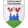 Pegatinas escudo de armas de Châteauneuf-d'Entraunes adhesivo de la etiqueta engomada