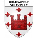 Châteauneuf-Villevieille 06 ville sticker blason écusson autocollant adhésif