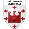Stickers coat of arms Châteauneuf-Villevieille adhesive sticker