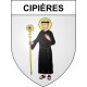 Cipières 06 ville sticker blason écusson autocollant adhésif