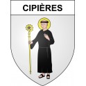 Cipières Sticker wappen, gelsenkirchen, augsburg, klebender aufkleber
