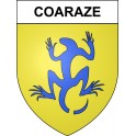 Pegatinas escudo de armas de Coaraze adhesivo de la etiqueta engomada