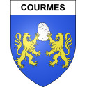 Stickers coat of arms Courmes adhesive sticker