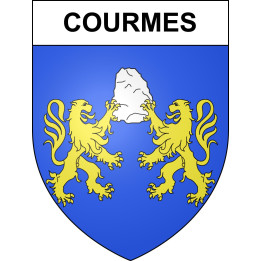 Courmes Sticker wappen, gelsenkirchen, augsburg, klebender aufkleber