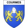 Courmes Sticker wappen, gelsenkirchen, augsburg, klebender aufkleber