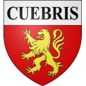 Pegatinas escudo de armas de Cuébris adhesivo de la etiqueta engomada