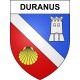 Duranus Sticker wappen, gelsenkirchen, augsburg, klebender aufkleber