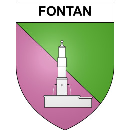 Fontan 06 ville sticker blason écusson autocollant adhésif