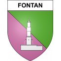 Fontan Sticker wappen, gelsenkirchen, augsburg, klebender aufkleber