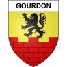 Stickers coat of arms Gourdon adhesive sticker
